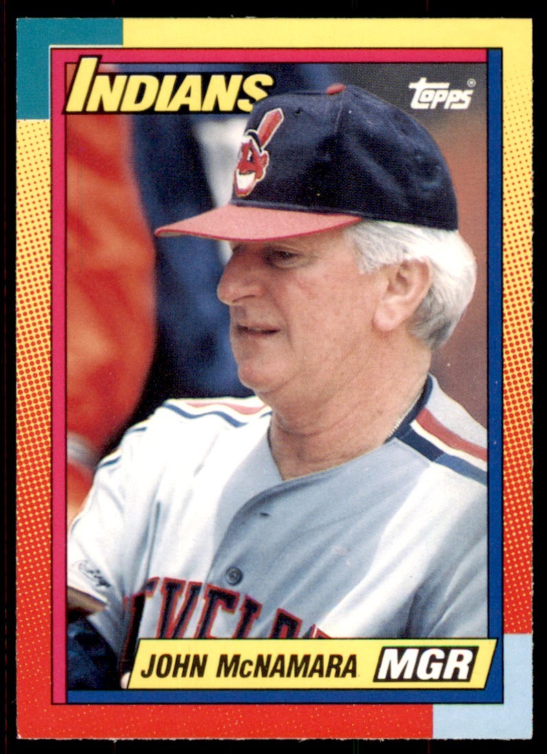 1990 Topps Traded John McNamara Cleveland Indians #72T