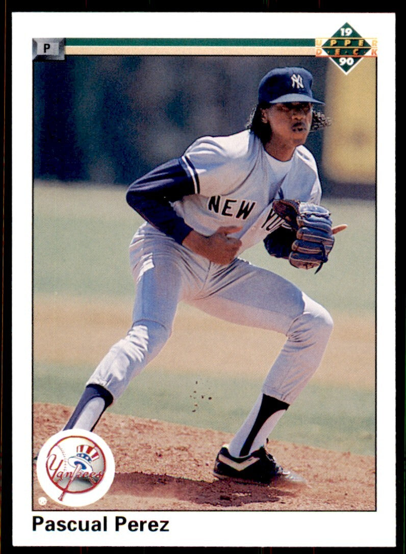 1990 Upper Deck High Series Pascual Perez . New York Yankees #769