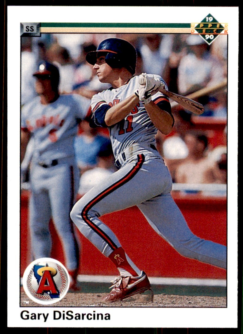 1990 Upper Deck High Series Gary DiSarcina Rookie . California Angels #761