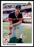 1990 Upper Deck High Series Tom Brunansky . Boston Red Sox #708