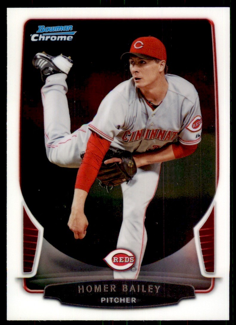 2013 Bowman Chrome Homer Bailey Baseball Cards #84