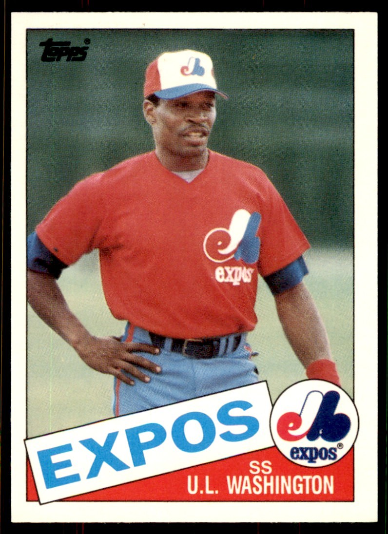 1985 Topps Traded U.L. Washington . Montreal Expos #128T