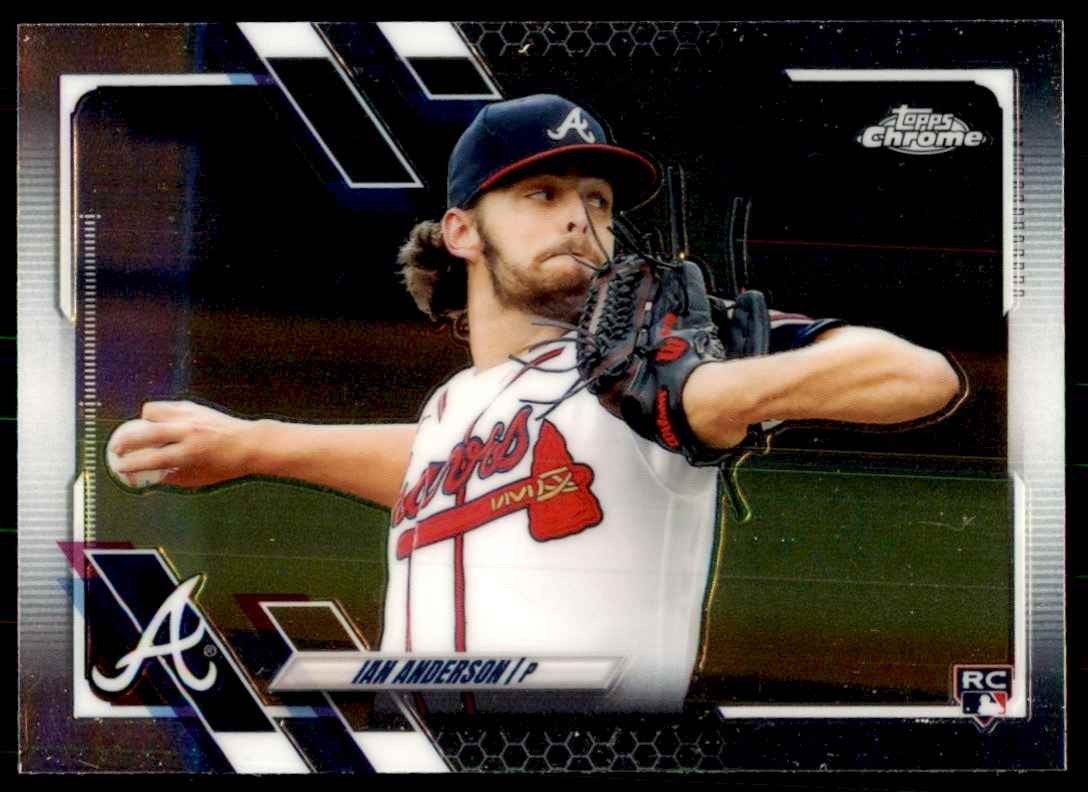 2021 Topps Chrome Ian Anderson Baseball Cards #6