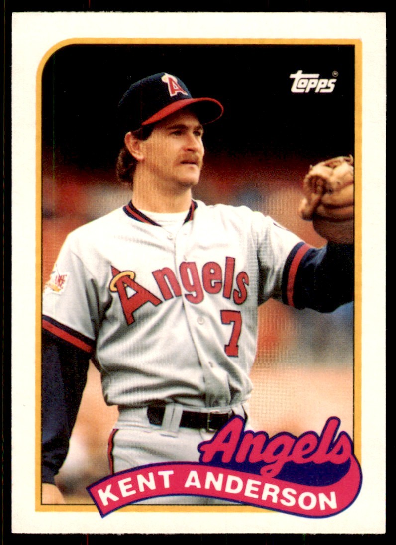 1989 Topps Traded Kent Anderson Rookie . California Angels #3T