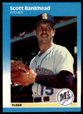 1987 Fleer Update Glossy Scott Bankhead . Seattle Mariners #U-1