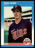 1987 Fleer Update Glossy Gene Larkin . Minnesota Twins #U-59