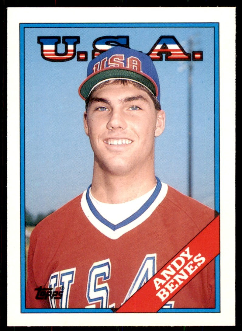 1988 Topps Traded Andy Benes . USA #14T