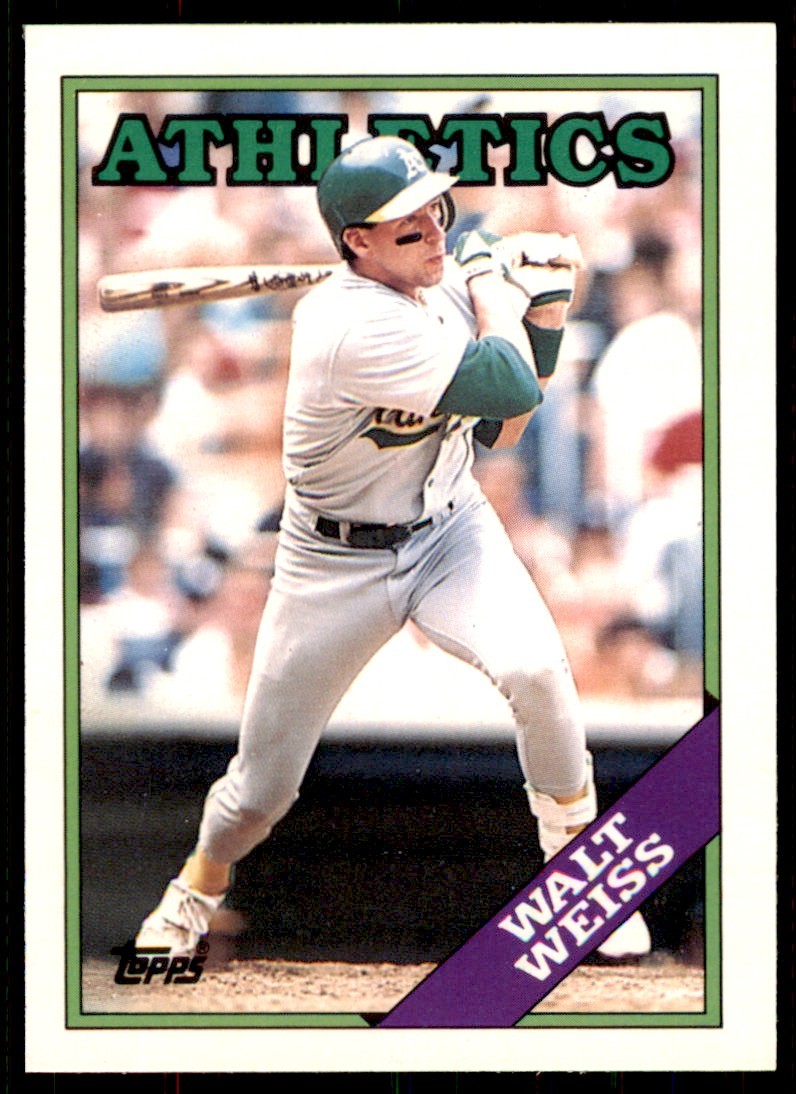 1988 Topps Traded Walt Weiss . Oakland Athletics #126T