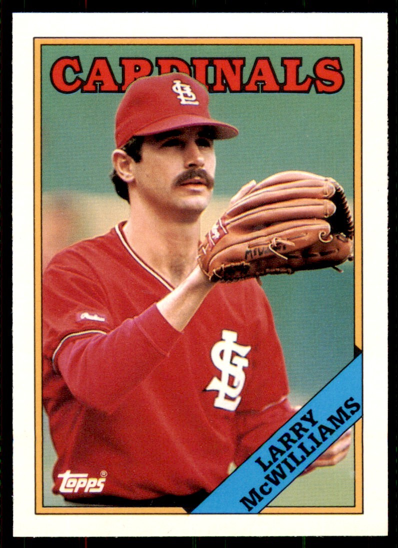1988 Topps Traded Larry McWilliams . St. Louis Cardinals #70T