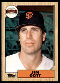 1987 Topps Traded Jim Gott . San Francisco Giants #39T