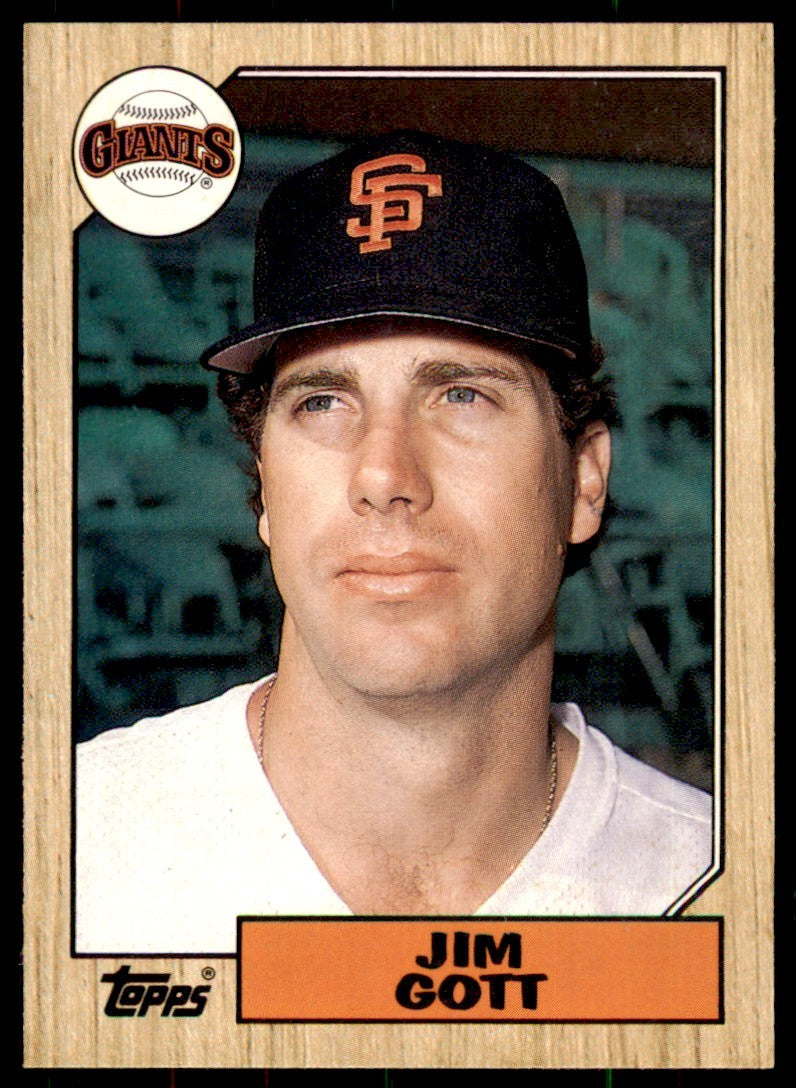 1987 Topps Traded Jim Gott . San Francisco Giants #39T