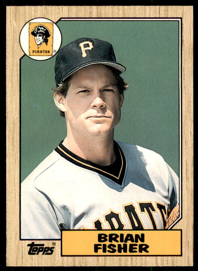 1987 Topps Traded Brian Fisher . Pittsburgh Pirates #33T