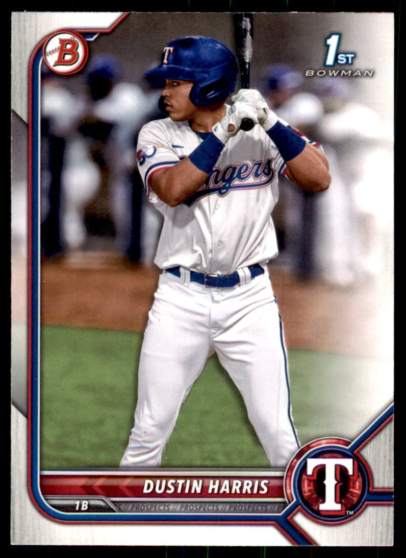 2022 Bowman Dustin Harris A Baseball Cards #BP-119