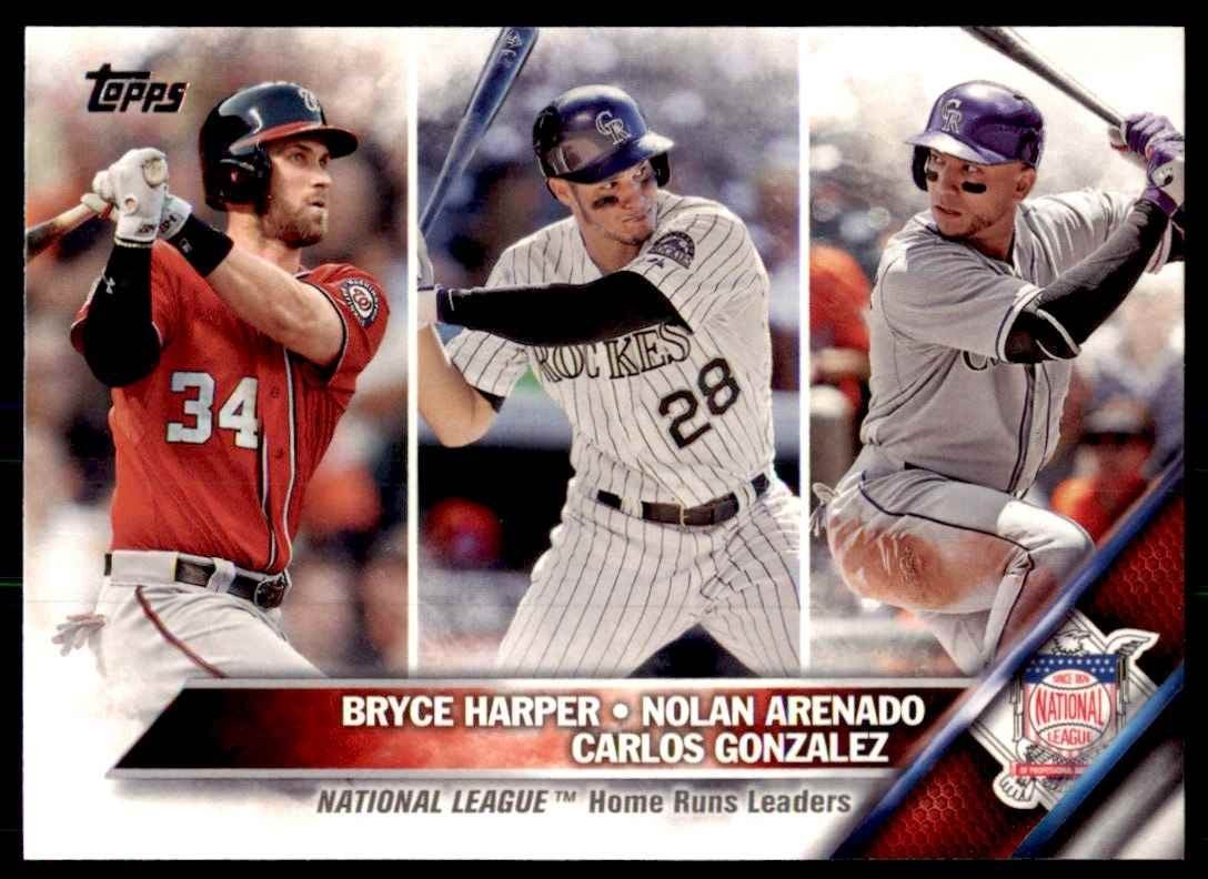 2016 Topps Bryce Harper/Nolan Arenado/Carlos Gonzalez Baseball Cards #337