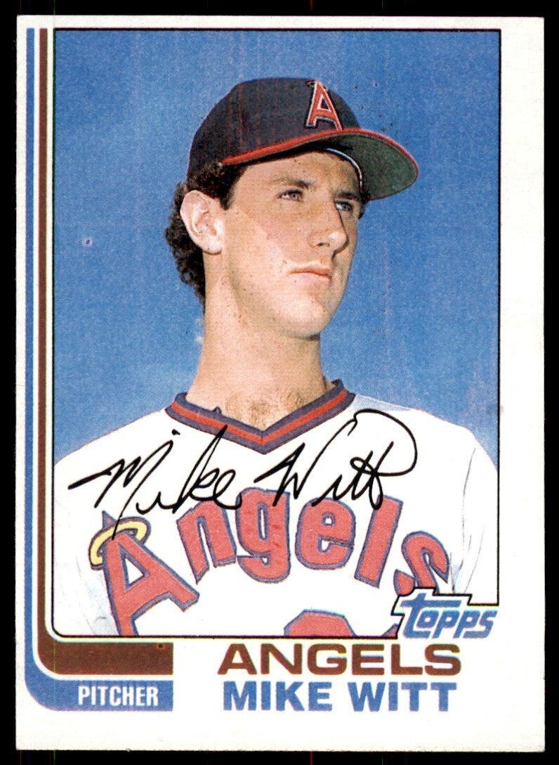 1982 Topps. Mike Witt Rookie . California Angels #744