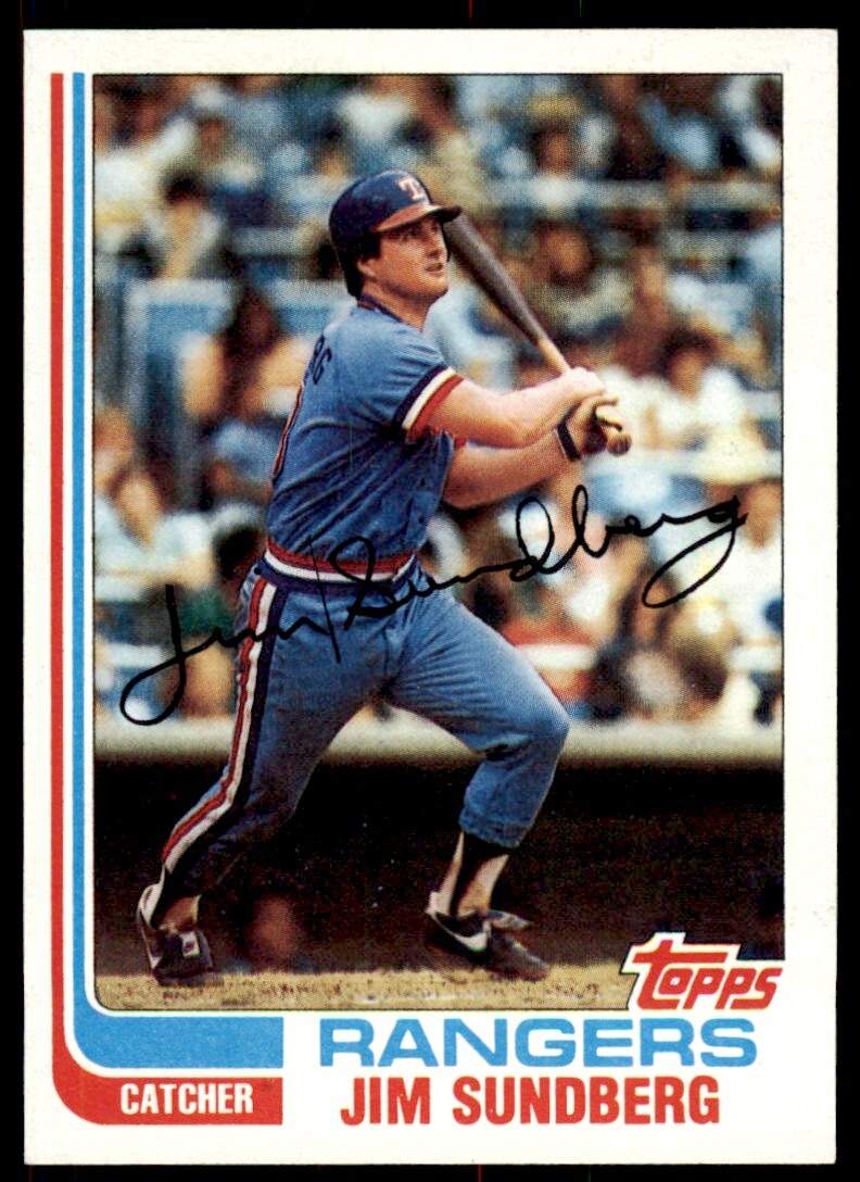 1982 Topps. Jim Sundberg . Texas Rangers #335