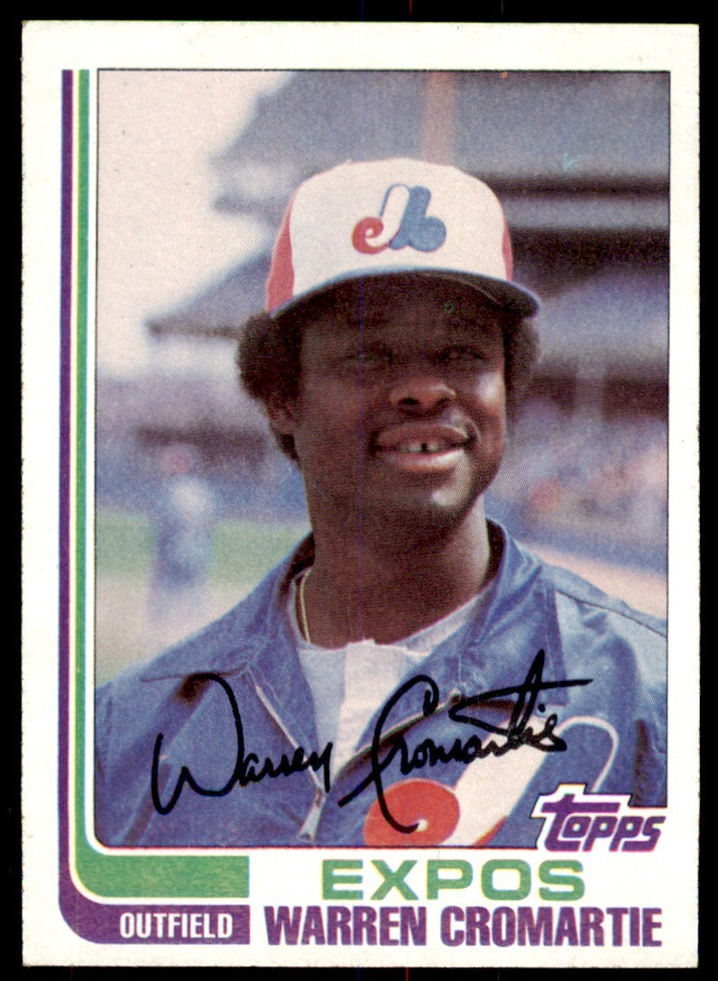 1982 Topps. Warren Cromartie . Montreal Expos #695
