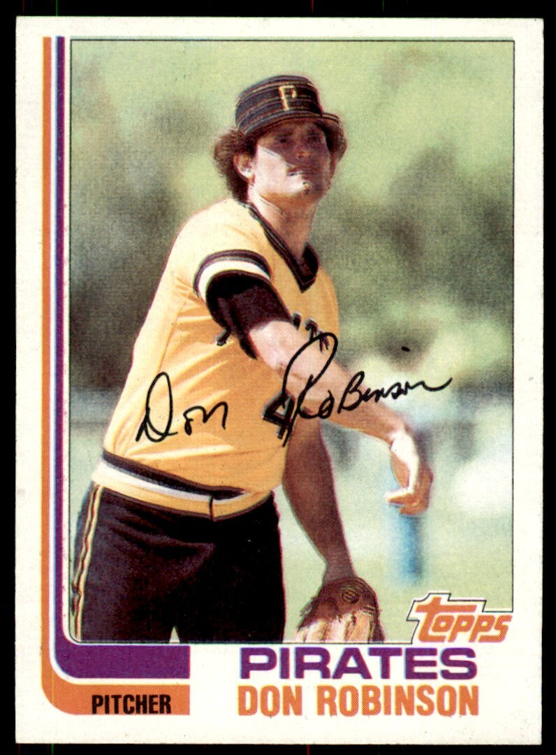 1982 Topps Don Robinson . Pittsburgh Pirates #332