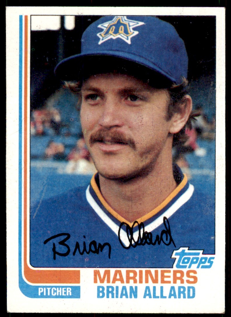 1982 Topps. Brian Allard . Seattle Mariners #283