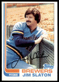 1982 Topps Jim Slaton . Milwaukee Brewers #221