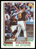 1982 Topps Baseball Joe Lefebvre . San Diego Padres #434