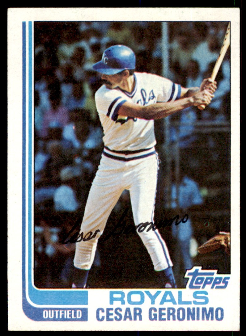 1982 Topps Cesar Geronimo . Kansas City Royals #693