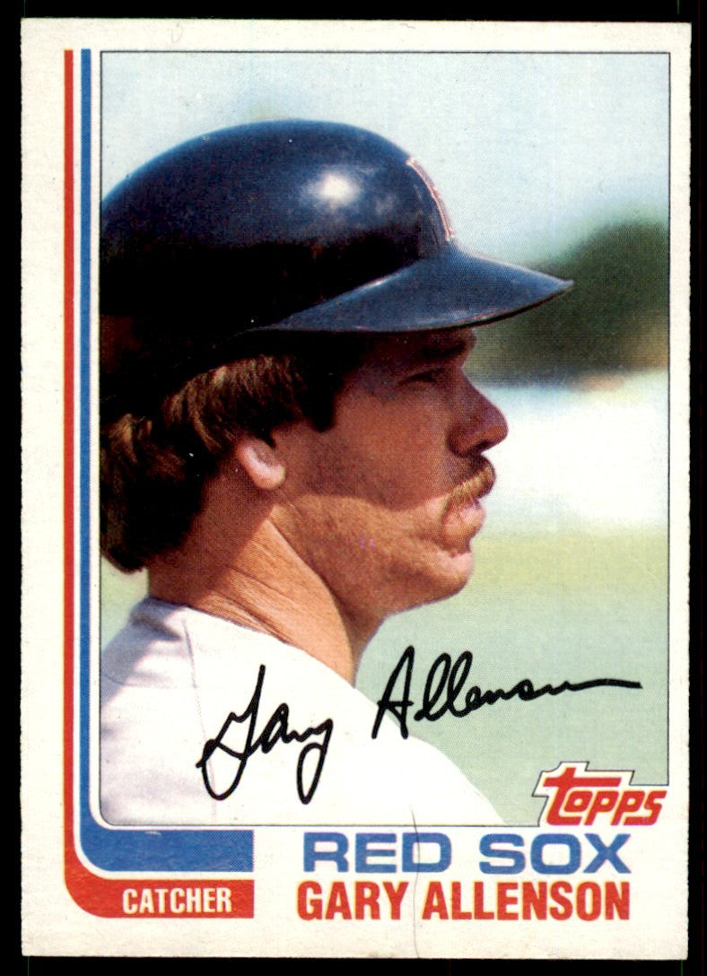1982 .Topps Gary Allenson . Boston Red Sox #686