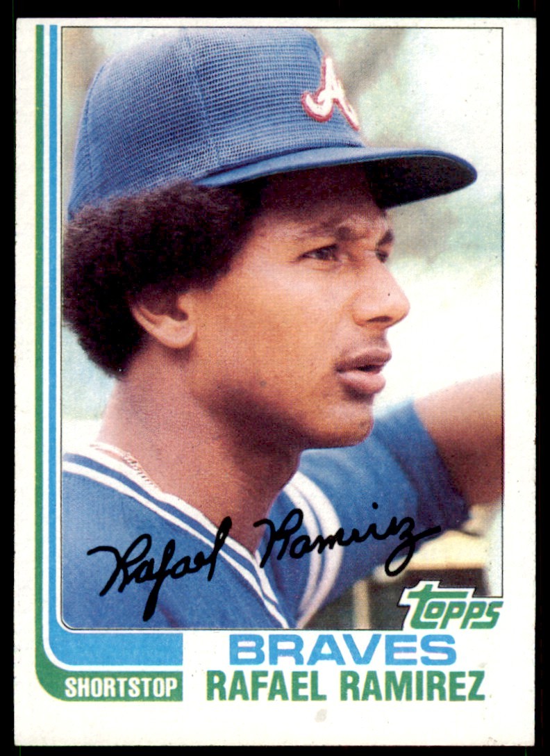 1982 .Topps Rafael Ramirez . Atlanta Braves #536