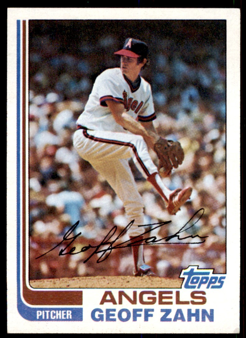 1982 .Topps Geoff Zahn . California Angels #229