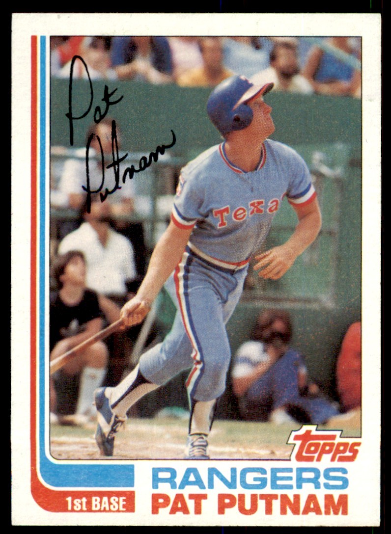 1982 .Topps Pat Putnam . Texas Rangers #149