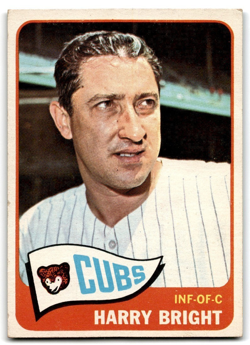 1965 Topps High Numbers Harry Bright Baseball Cards #584