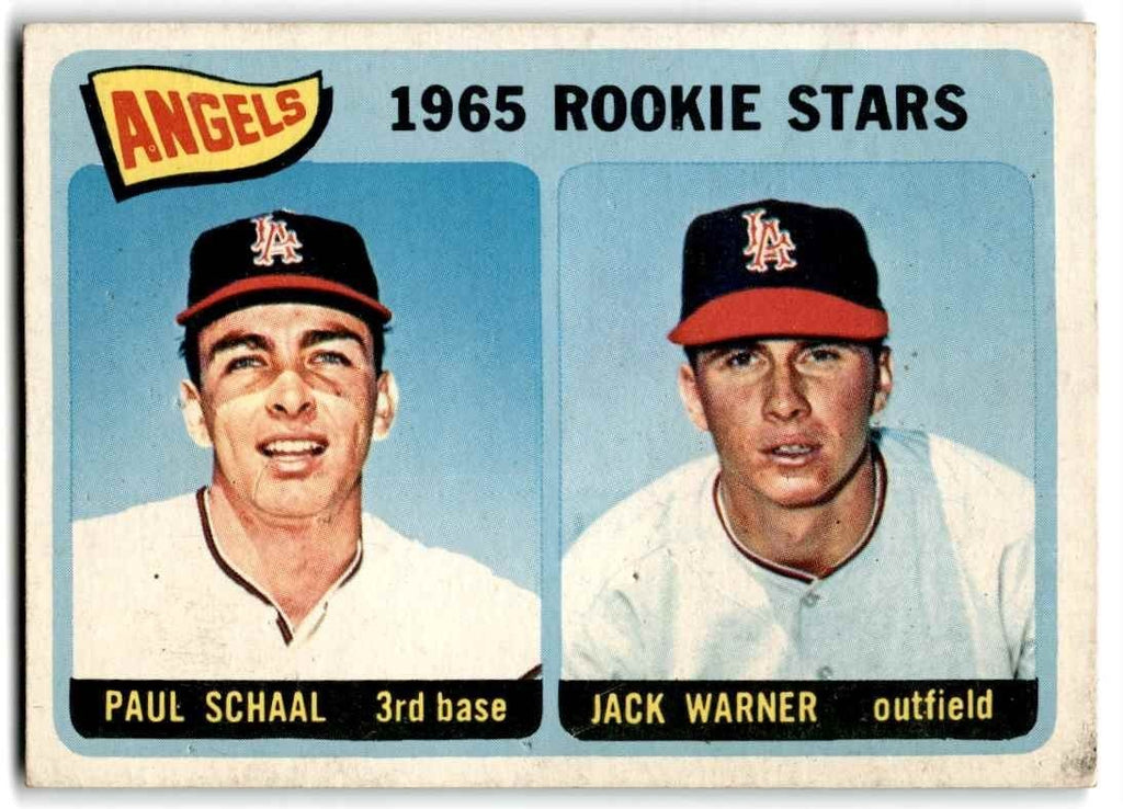 1965 Topps High Numbers Paul Schaal/Jack Warner Rookie Baseball Cards #517