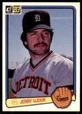 1983 Donruss. Jerry Ujdur . Detroit Tigers #600
