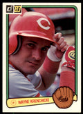 1983 Donruss Wayne Krenchicki . Cincinnati Reds #314