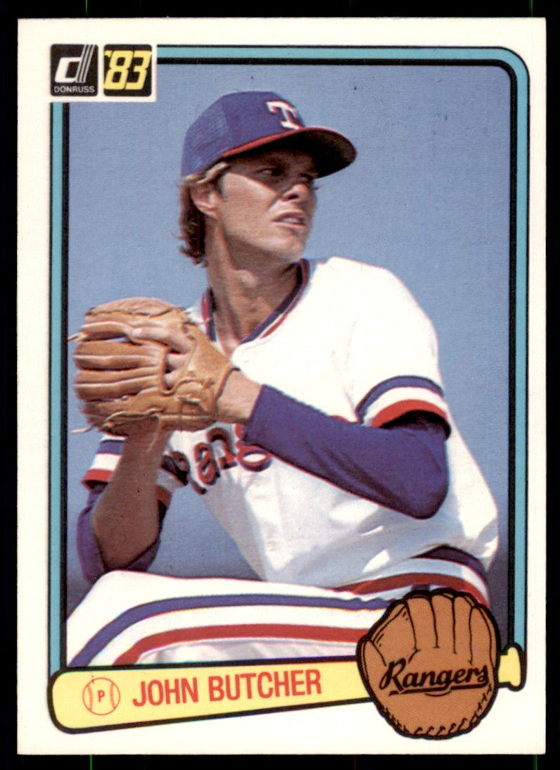 1983 Donruss John Butcher . Texas Rangers #37