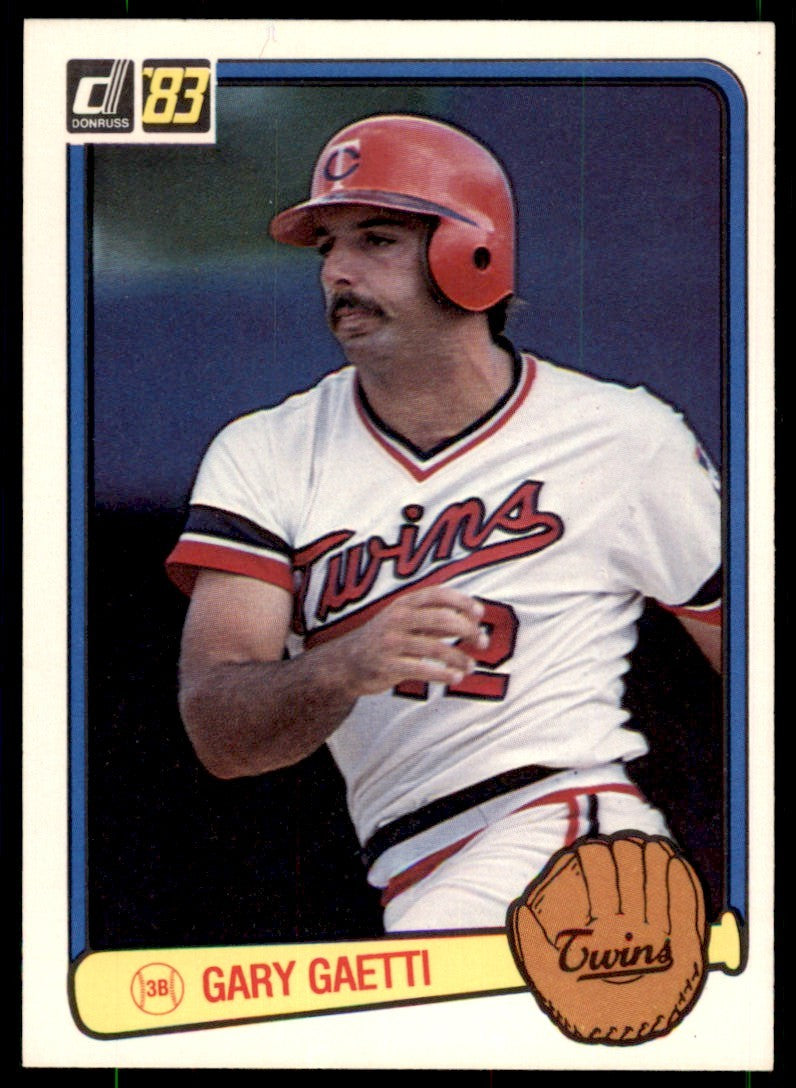 1983 Donruss Gary Gaetti Rookie . Minnesota Twins #53