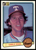 1983 Donruss Charlie Hough . Texas Rangers #69