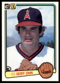 1983 Donruss Geoff Zahn . California Angels #66