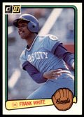 1983 Donruss Frank White . Kansas City Royals #464