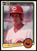1983 Donruss.Baseball Paul Householder . Cincinnati Reds #566