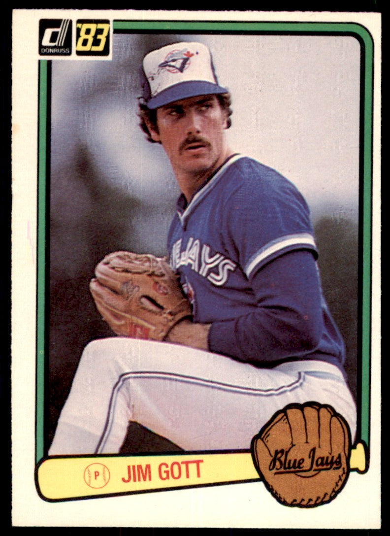 1983 Donruss. Jim Gott Rookie . Toronto Blue Jays #353