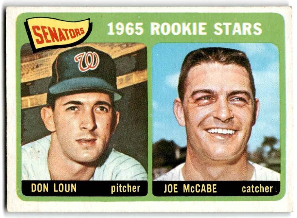 1965 Topps Don Loun/Joe McCabe Rookie Baseball Cards #181