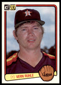 1983 Donruss Vern Ruhle . Houston Astros #627