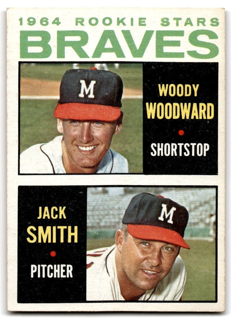 1964 Topps Woddy Woodward/Jack Smith Rookie Baseball Cards #378