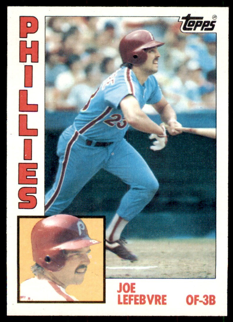 1984 Topps. Joe Lefebvre . Philadelphia Phillies #148