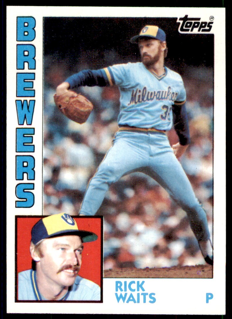 1984 Topps Rick Waits . Milwaukee Brewers #218