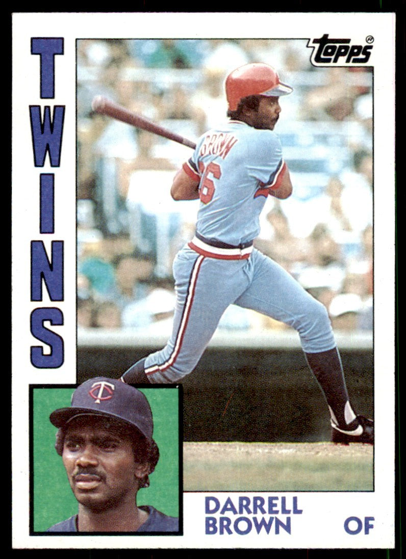 1984 Topps. Darrell Brown Rookie . Minnesota Twins #193
