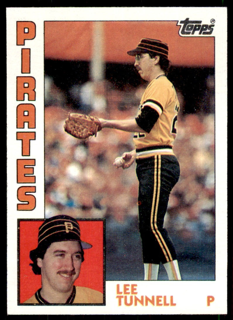1984 Topps Lee Tunnell Rookie . Pittsburgh Pirates #384