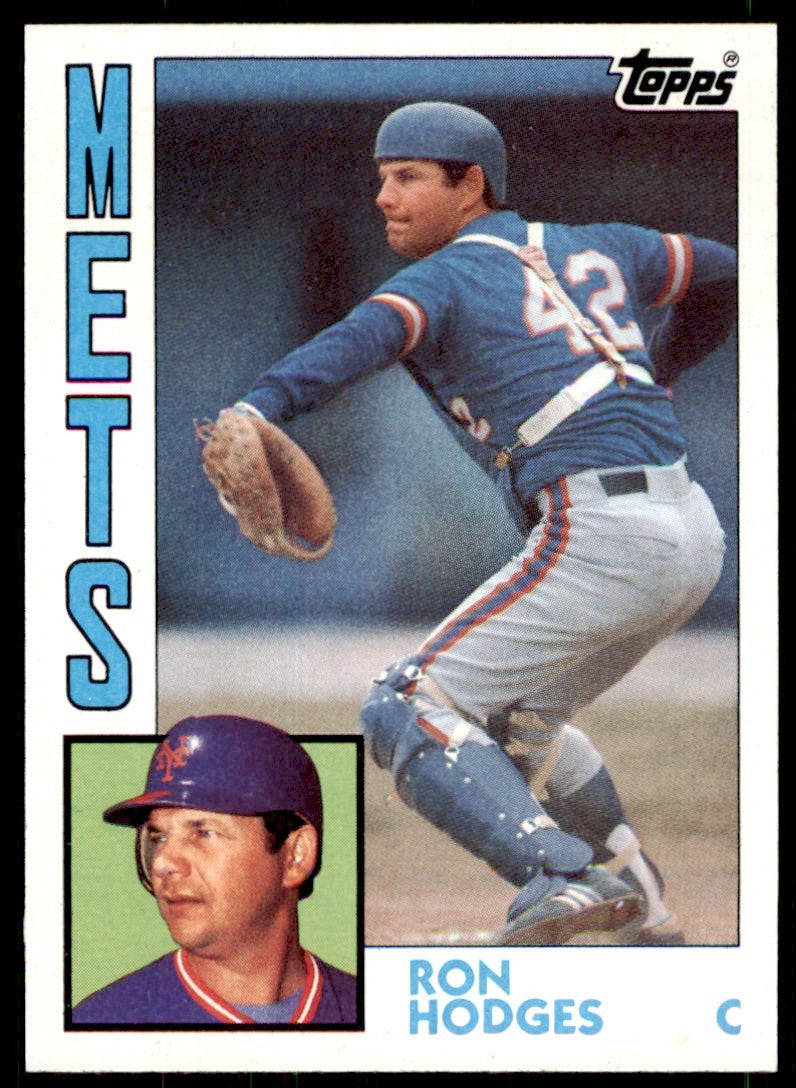 1984 Topps. Ron Hodges . New York Mets #418