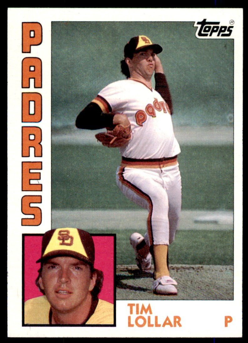 1984 Topps Tim Lollar . San Diego Padres #644